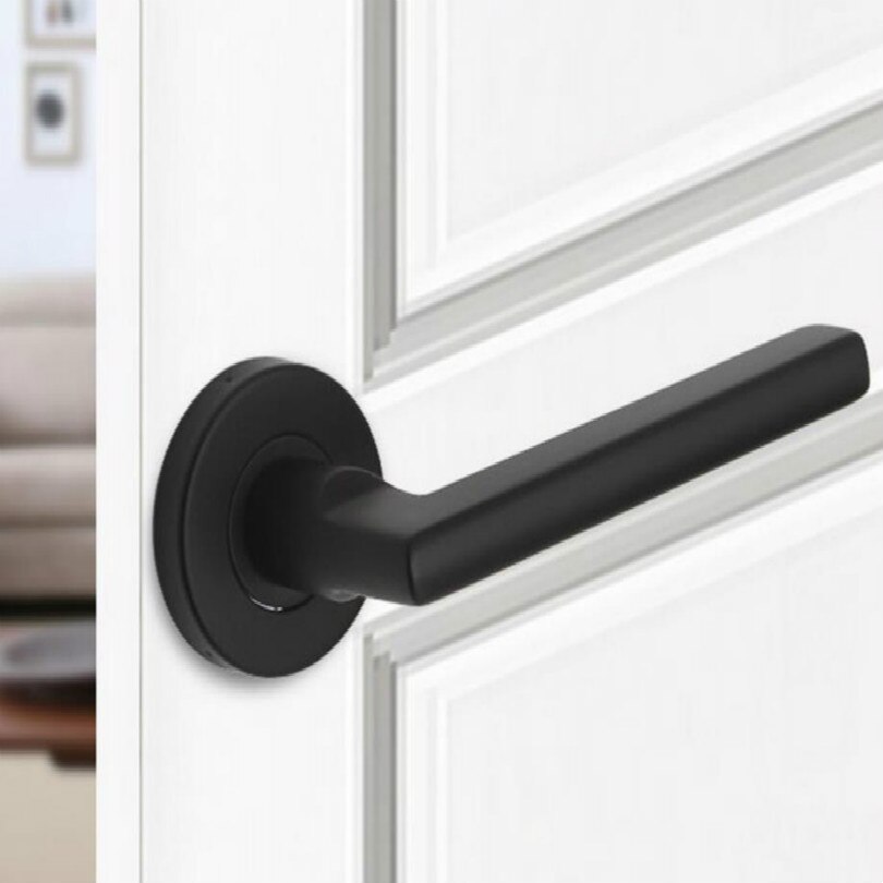 One Side Door Handles for Interior Doors Outside Black Door Handle Black Golden Silver Door Pulls Without Lock