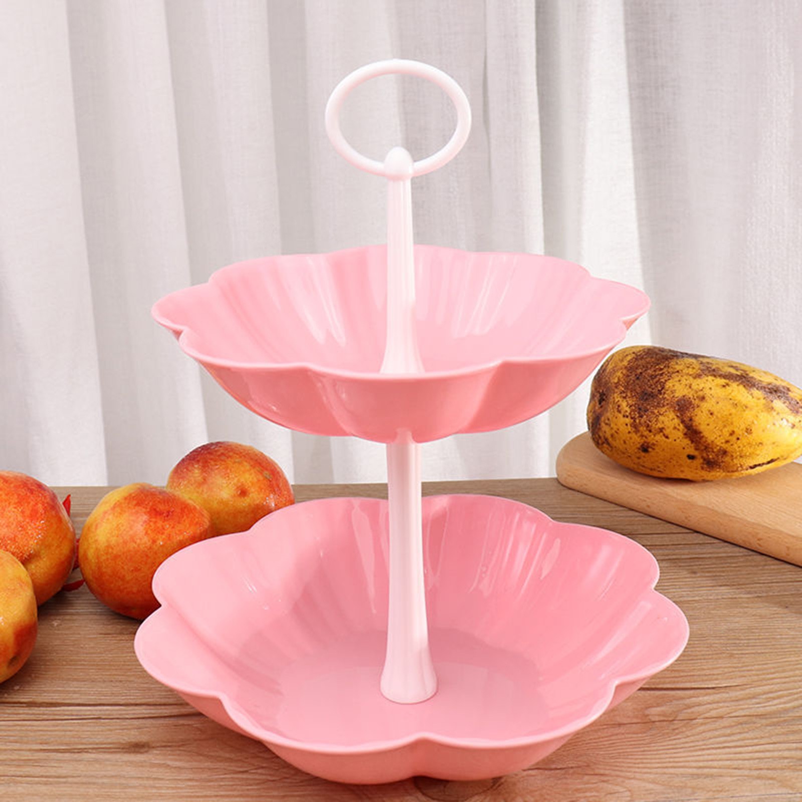 Afneembare Cake Stand Europese Stijl 2 Tier Gebak Cupcake Fruitschaal Serveren Dessert Houder Wedding Party Home Decor