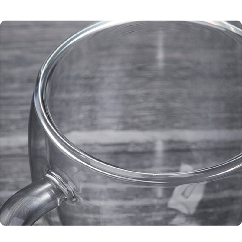 1Pcs Water Bottle Coffee Cup Heat-resistant Double Wall Glass Cup Beer Handmade Milk Lemon Juice Cup Drinkware