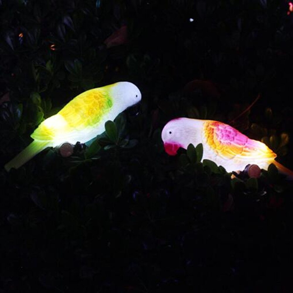 Lampe LED solaire en forme d&#39;oiseau, avec pince, luminaire décoratif d&#39;extérieur, idéal pour un jardin, un sentier, une pelouse, un Patio, une place publique ou une plante en pot