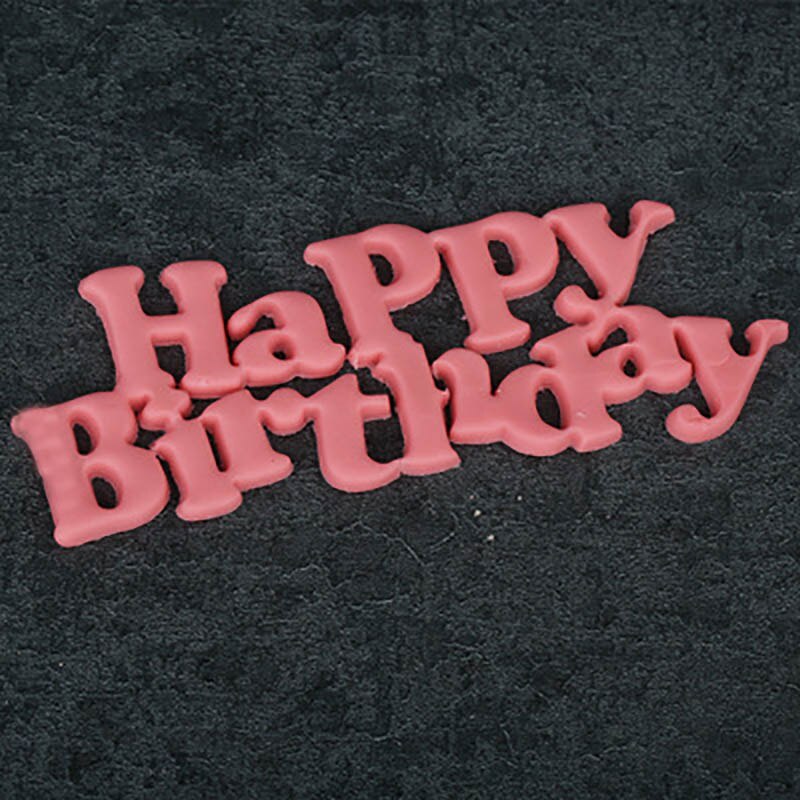 Moule joyeux anniversaire pour biscuits aux fruits, coupe-bordure, Fondant, chocolats, impression de gâteaux, décoration, outils de cuisine