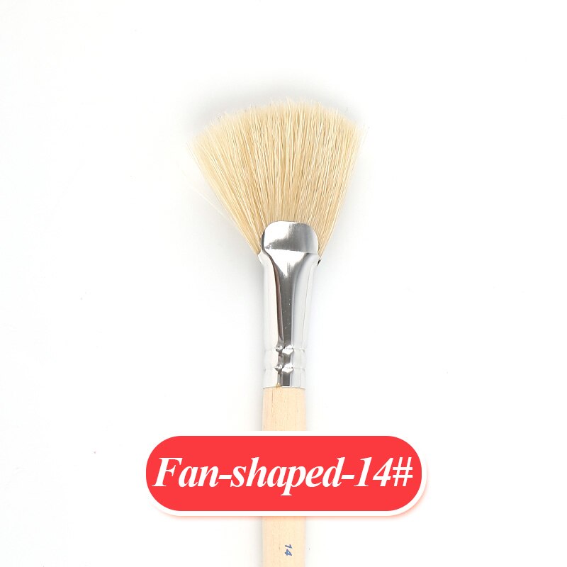 Skyists 2-20 # Waaiervormige Kwast Kwast Tekening Wit Varken Haren Professionele Olie Acryl Schilderen Borstel set Schilderen: 14