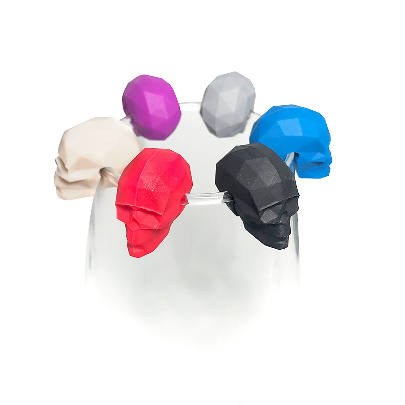 Silicone Wine Glass Identifier Identifier Marker Wine Glass Label Red Wine Identifier for Cocktails Drinking Cup Sign #PY10