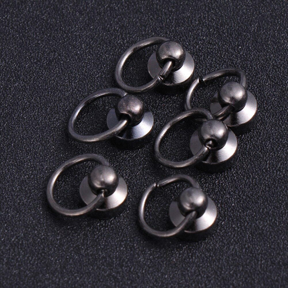 30pcs Brass Rivet Studs Rotate Rivet Studs Accessories Hanging Leathercraft Accessories (Style 1)