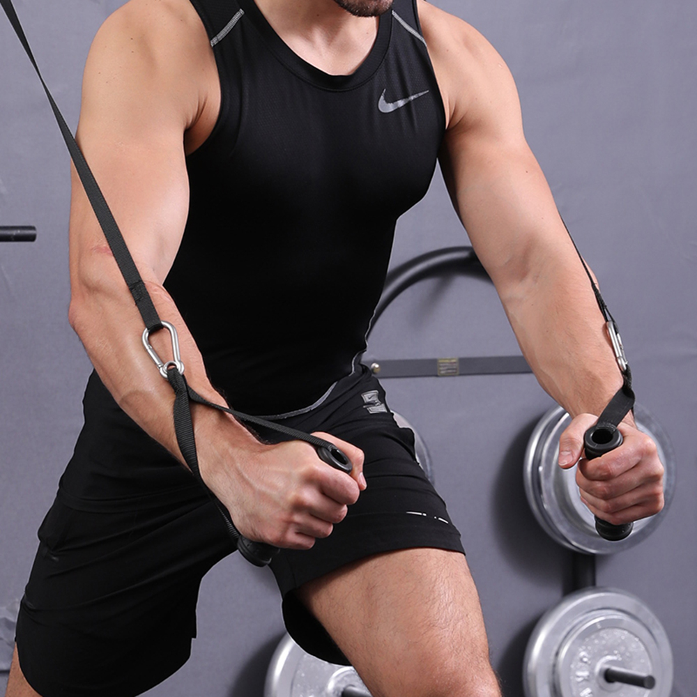 Fitness Triceps Biceps Back Blaster Rope LAT Pull Down Bar Cable Machine Attachment Gym Weight Chest Muscle Workout Accessories