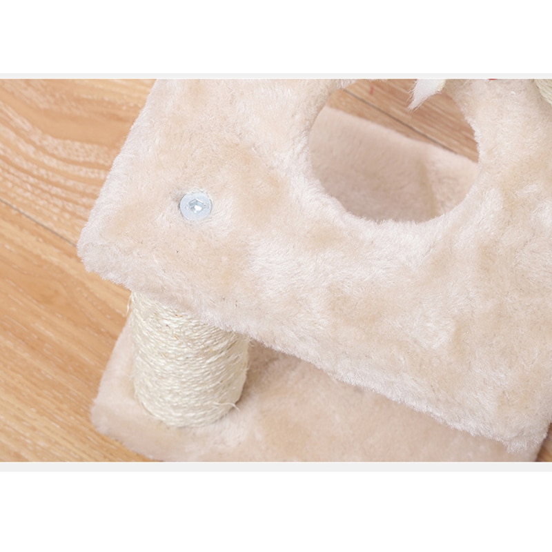 Krabpaaltoren, grappige krabpaal voor katten, beschermend meubilair, klimboom voor katten, krabpaal met bungelende speeltjes voor katten