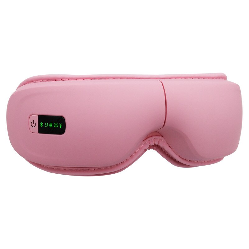 Smart Eye Massager with Heat Vibration Air Pressure Bluetooth Music Eye Care Massage Device Eyes Fatigue Relief Therapy Glasses: Pink without box
