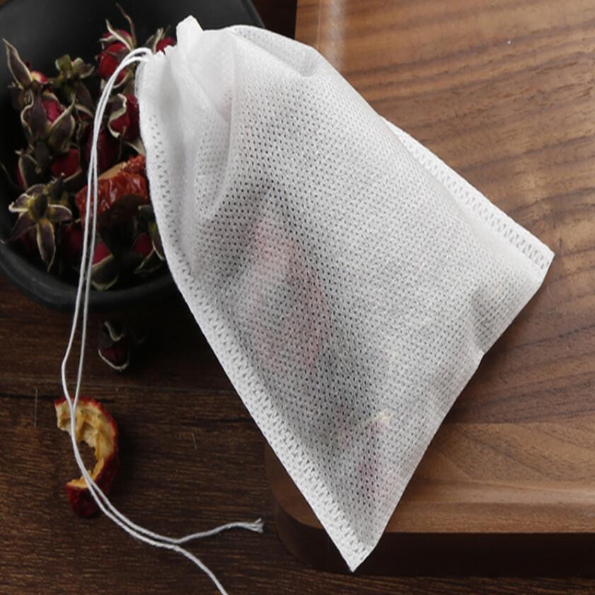 Bolsitas vacías para té perfumado con filtro Heal, bolsas de té desechables para hierbas, Té suelto, 8X10, 6X8CM, 500 Uds.