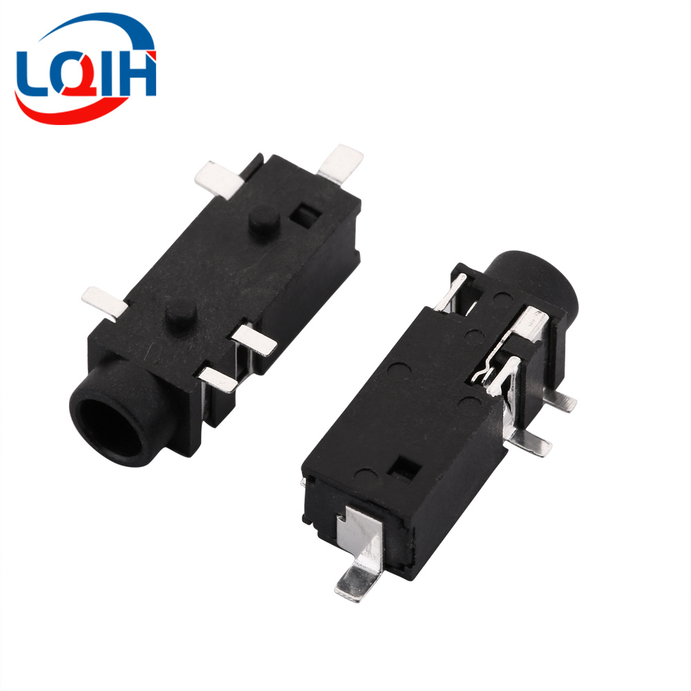10 Uds 2,5 3,5 MM conector para auriculares Audio Video hembra conector estéreo de doble canal conector estéreo montaje en Panel de soldadura PJ-210B PJ-392: Morado