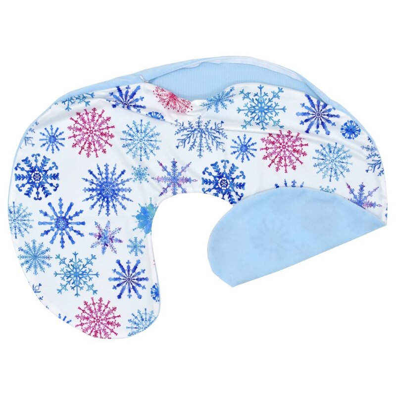 Pasgeboren Baby Verpleging Kussens Cover Moederschap U-Vormige Borstvoeding Kussen Hoes Zuigelingenvoeding Taille Kussen Case: Snowflake