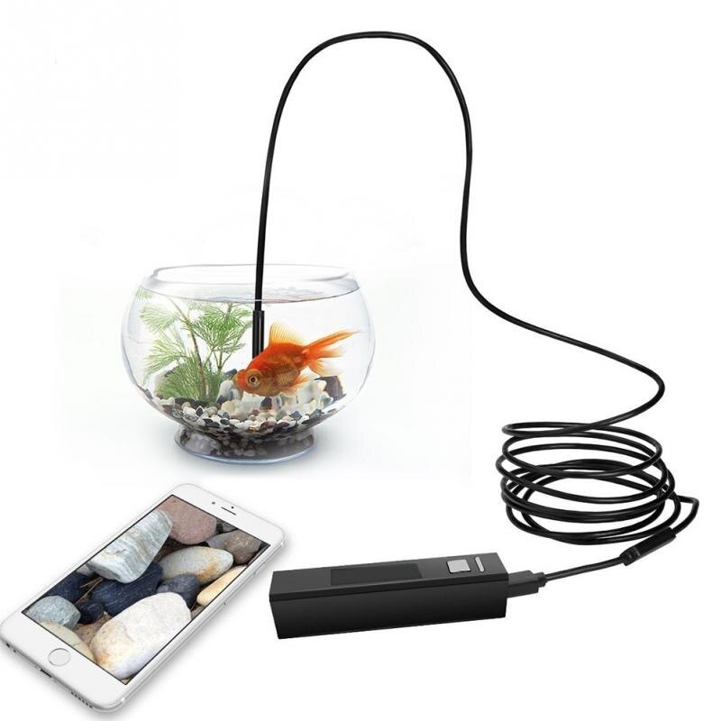 Haak Magneet Zijaanzicht Spiegel Set Compatibel Voor 8Mm/5.5Mm Endoscoop Waterdicht Met Schroefdraad Zwart