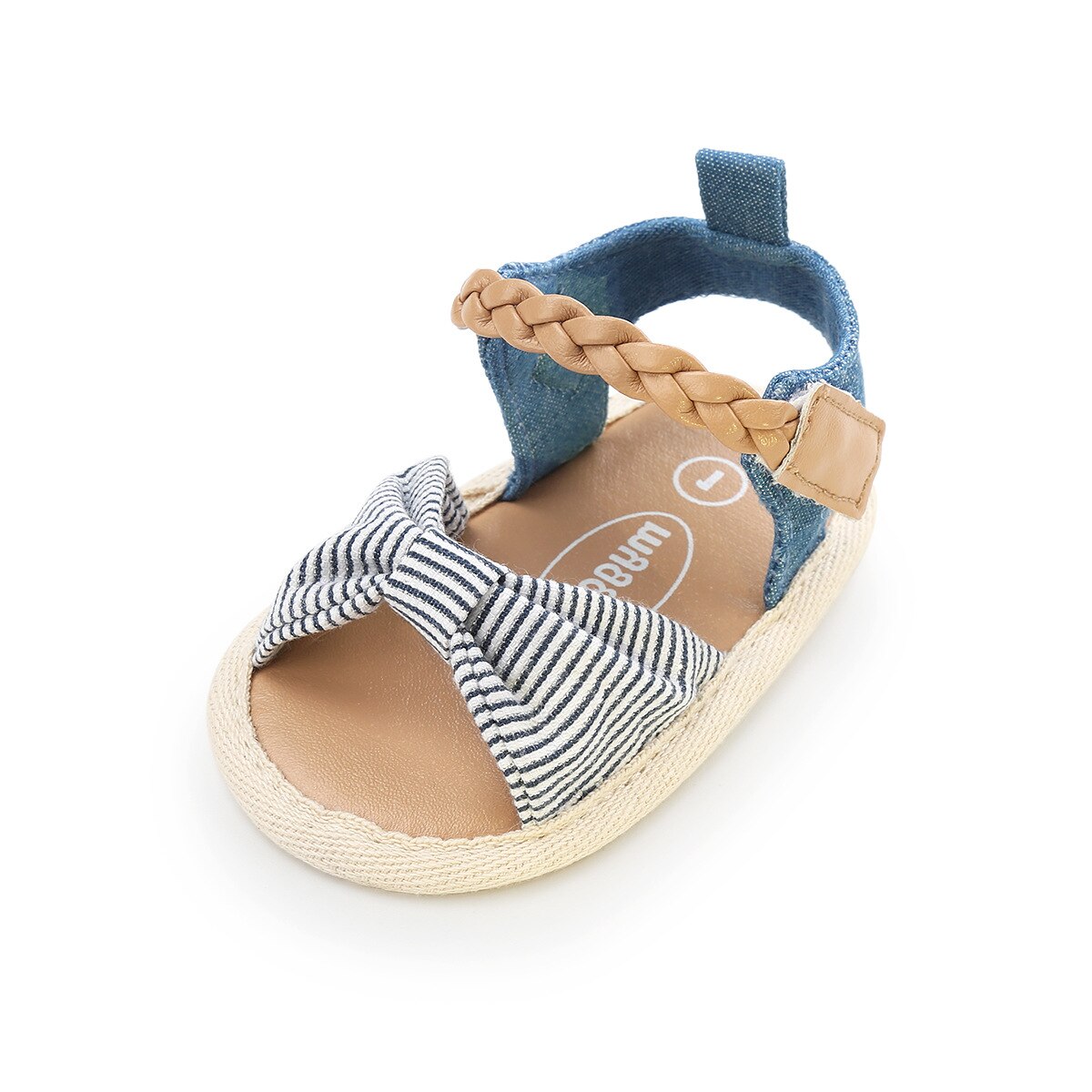 Sandales pour bébés filles, chaussures de princesse, pieds nus, 3 couleurs,: B / 5