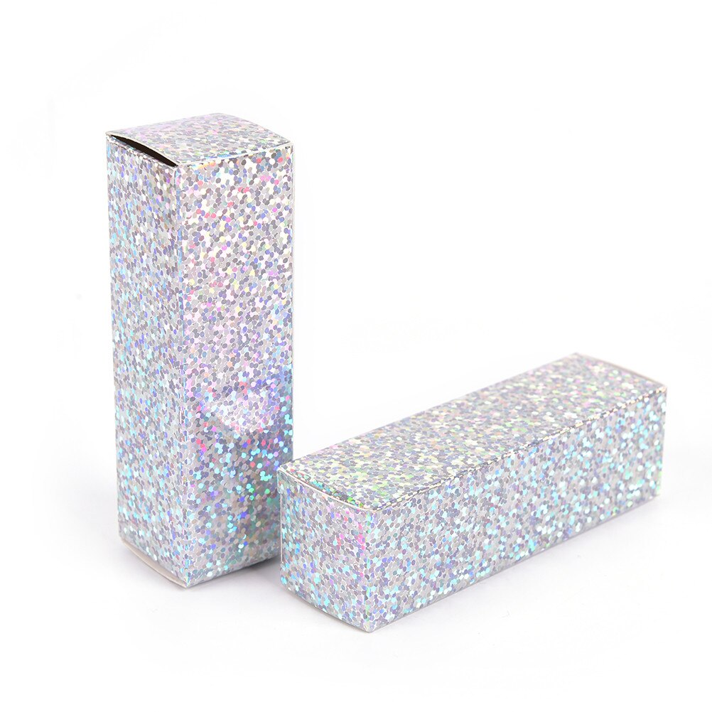 10 Stks/partij Lippenstift Buis Diy Verpakking Doos Lippenbalsem Buis Verpakking Kartonnen Doos Kleurrijke Kraftpapier 25*25*88Mm