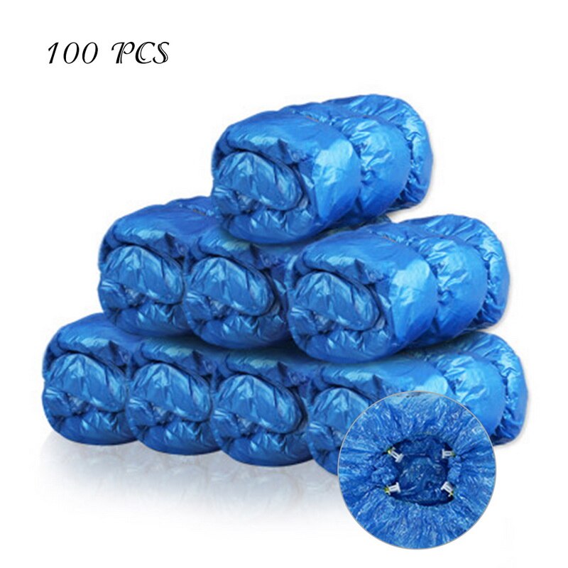 Dispensador automático de cubiertas para zapatos, máquina de Patucos desechables, antigotículas, para el hogar y la Oficina: 100Pcs Shoes Cover
