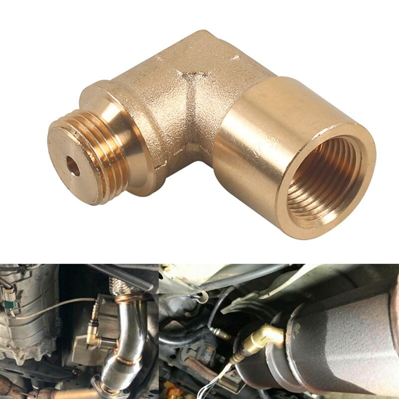 M18 X1.5 Car Oxygen Sensor Extender Spacer Exhaust 90 Degree Auto Truck O2 Oxygen Sensor Extender Spacer Car Accessories