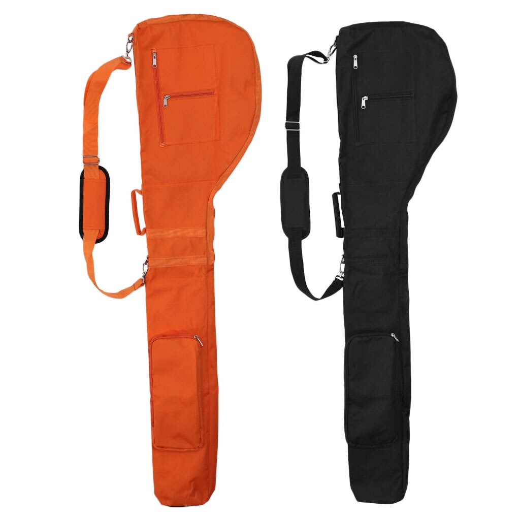 2 en 1 Juego de estuche para palos de Golf/bolsa de viaje Bolsa De domingo práctica de Golf lápiz cremallera bolsa con dos bolsillos