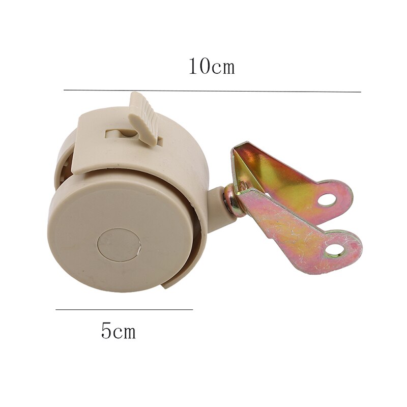 1Pc Baby Bed Wheels Universal Crib Swivel Casters Cabinet Clamp With Brake Wheels Furniture Support Leg For Chairs Baby Bed