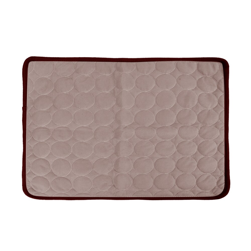 Hundematte kjølende sommerputematte til hunder katttekken sofa pustende hundeseng sommerdyrkjøleunderlag vaskbar: Kaffe / 40 x 30cm