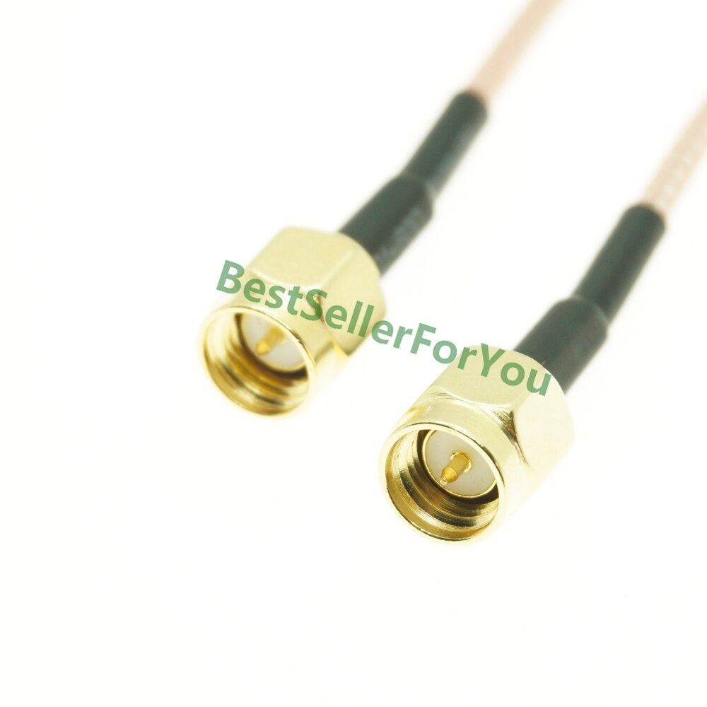 SMA Connector Male To SMA Connector MALE / Female NUT BULKHEAD RG316 Coax Cable Jumper Pigtail: SMA MALE TO SMA MALE / 75CM