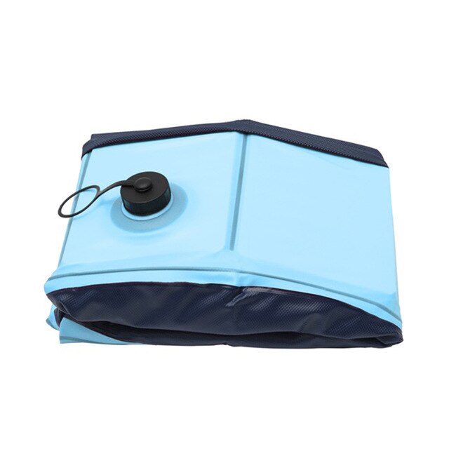 Foldable Dog Swimming Pool PVC Pet Bath Swimming Tub Bathtub Pets Summer Bathing Pools for Dogs Cats Kids: Blue / 60X20