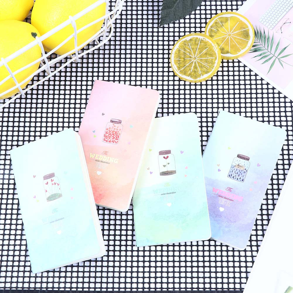 2PCS Korean Stationery Beautiful Wind 80k Car Line Small Book Small Notebook Office School Supplies: 1