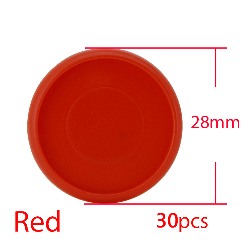 30Pcs 28Mm Kleurrijke Paddestoel Disc Binding Notebook Ringband Planner Bindier Disc Diy Losbladige Ringen Binding Kantoor levert: Red-30pcs