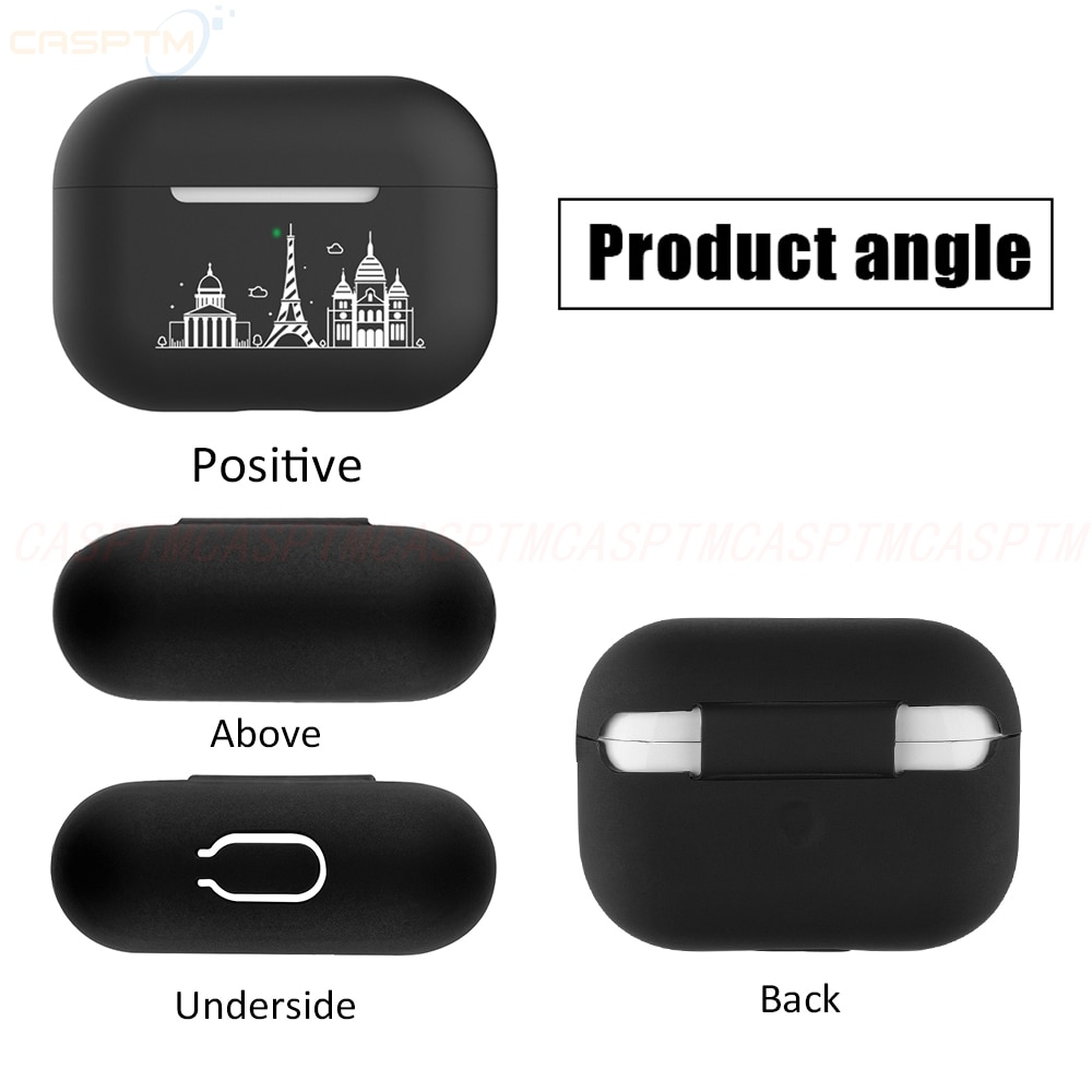 Custodie per Airpods Pro di Lusso di Protezione Del Trasduttore Auricolare Della Copertura Del Silicone per Apple Airpods Pro Caso Ultra-Sottile Antiurto Sacchetto Del Manicotto