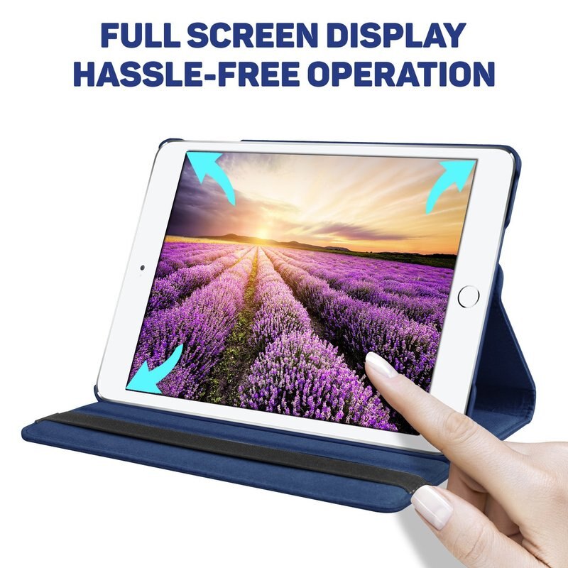 Dla iPad Air 2 Case 360 stopni obracanie PU skórzana klapka etui do ipada ipad 9.7 etui do ipada ipad 6 generacji Case air 1 2018 9.7