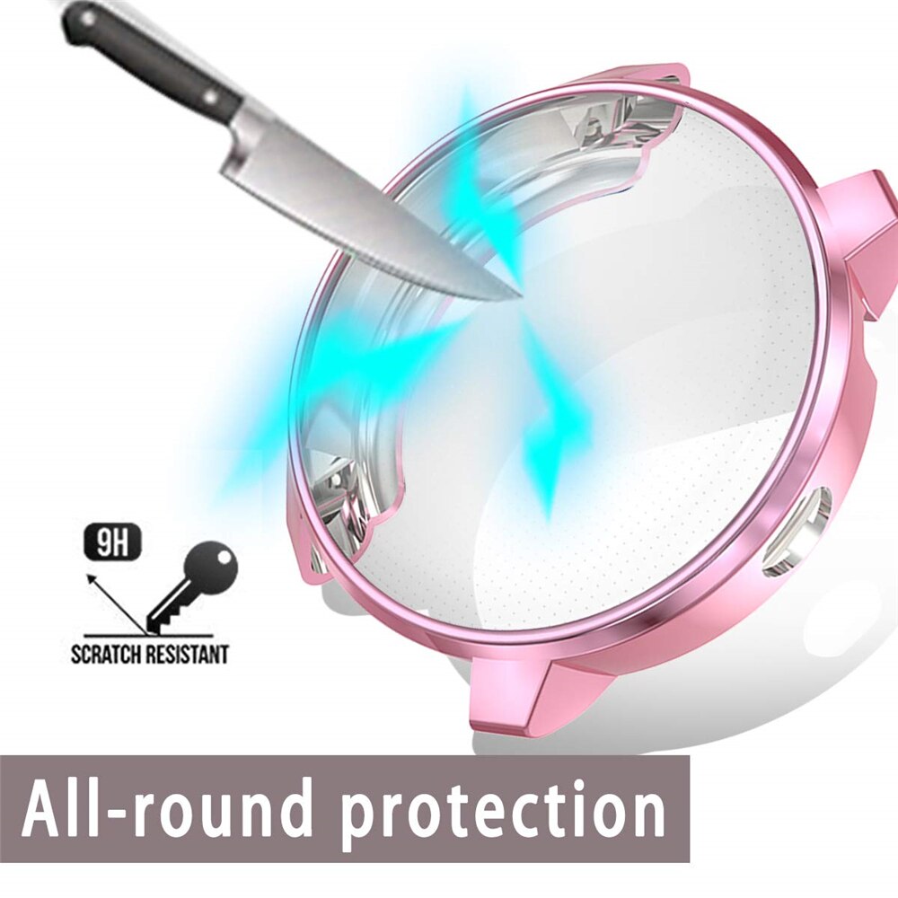 Funda protectora galvanizada de lujo de silicona para reloj Garmin vivoactive 3, accesorios musicales, 1 unidad