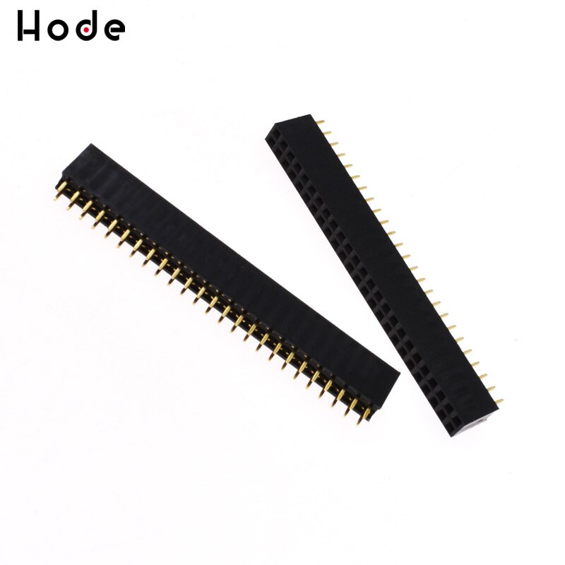 10pcs 2.54mm 2mm Connector Female Set 1X4 to 1X40 Pin 2X4 to 2X25 Pins Single Double Row PCB Connector Strip Pin Header