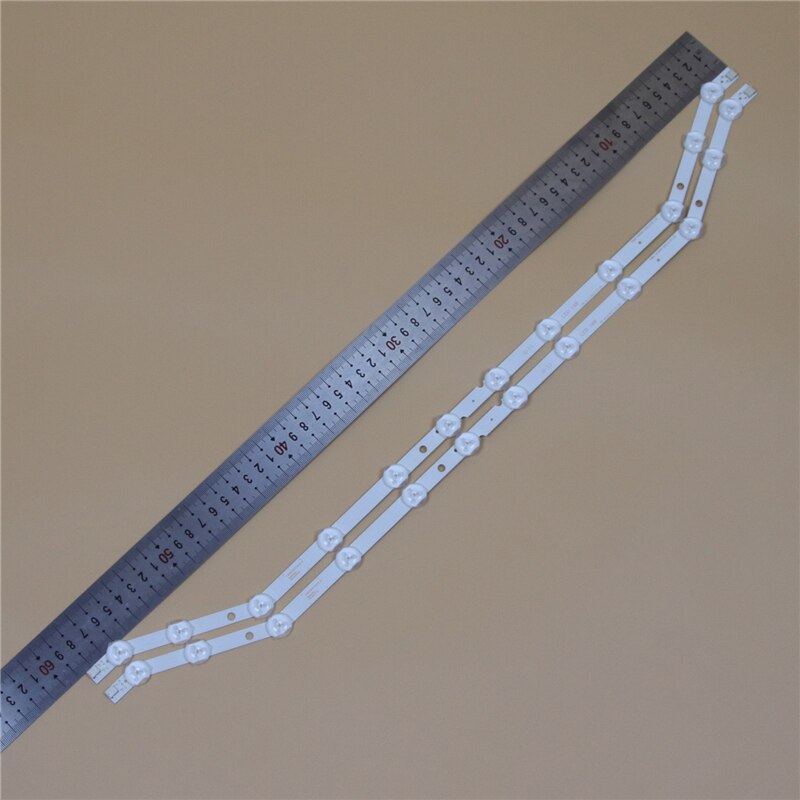 Barre luminose a LED TV da 32 pollici per Samsung Strips Strips Strips Kit strisce retroilluminazione 12 lampade a LED lente 2 bande