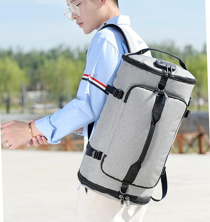 Chuwanglin zaino di Modo di Affari degli uomini Del computer Portatile zaini borsa Secchiello casuale nuovo USB di ricarica di scuola dello zaino borse A1711: Grigio