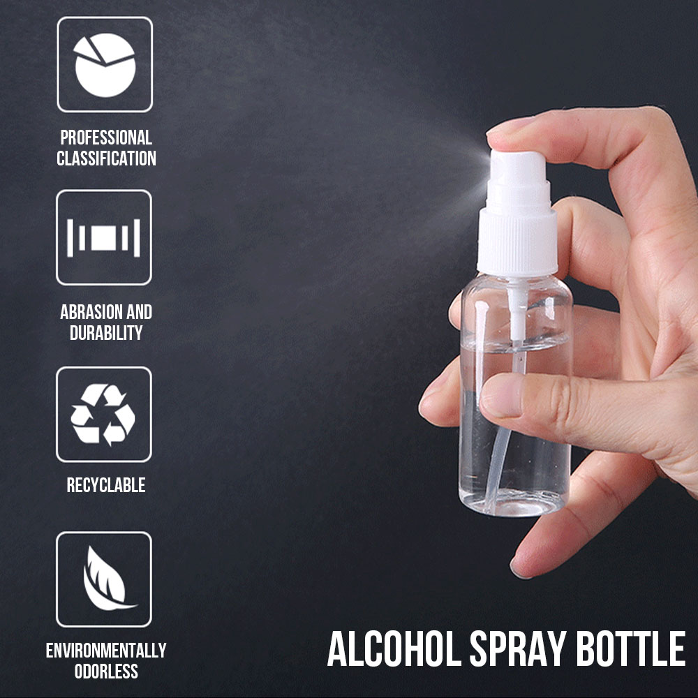 10 stk gennemsigtige tomme sprøjteflasker 10ml/50ml/100ml mini mini genopfyldelig beholder tomme kosmetiske beholdere