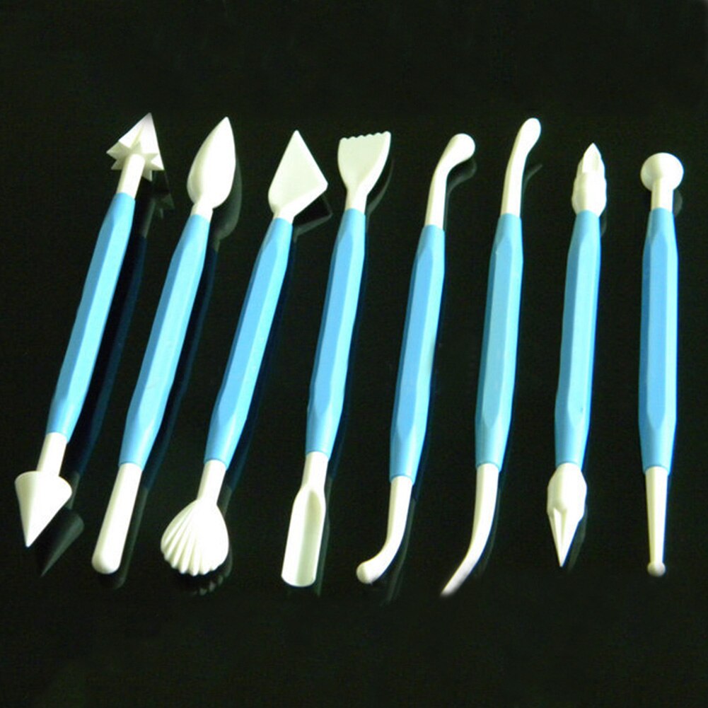 8 stuks Modelling Tool set Sugarcraft Fondant Icing Marsepein Cake Bloem DIY