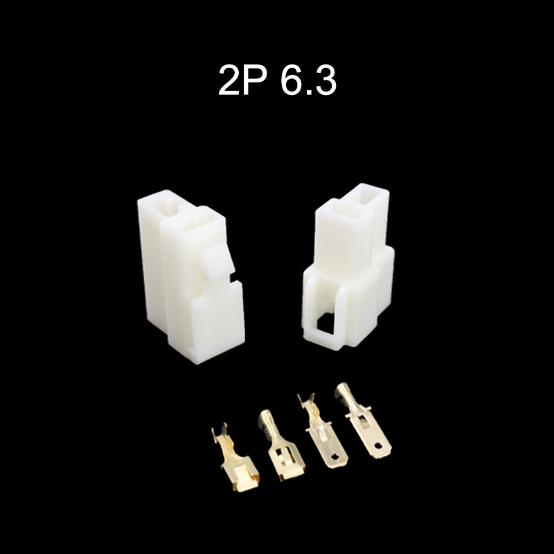 5 Juegos 6,3mm 2/3/4/6/ pin Automotive 6,3 cable eléctrico conector macho hembra cable Kits enchufes de terminal motocicleta ebike Coche