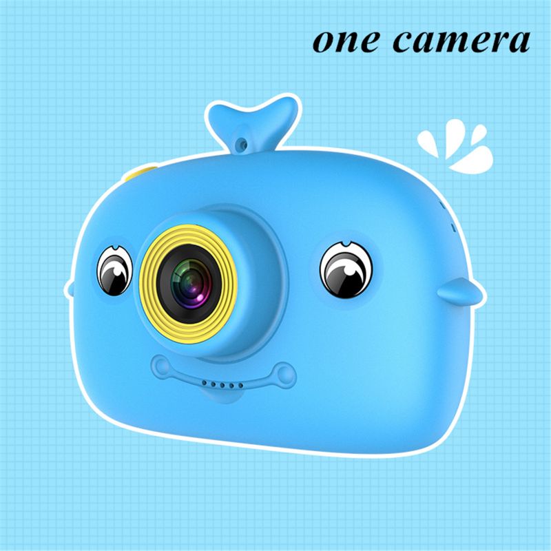 Cámara de Niños de juguete de vídeo 1500w Pixel niños de dibujos animados Linda Cámara al aire libre Photog: Blue One Camera
