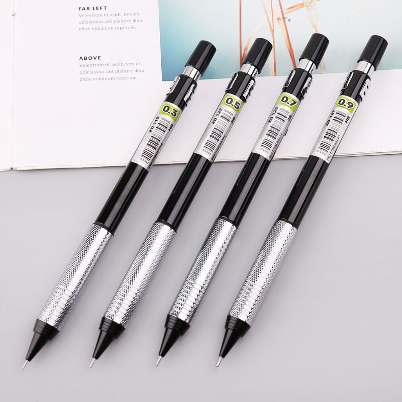 Recarga de plomo de 0,3, 0,5, 0,7, 0,9mm HB 2B para lápices mecánicos automáticos, suministros para escuela y oficina W91A