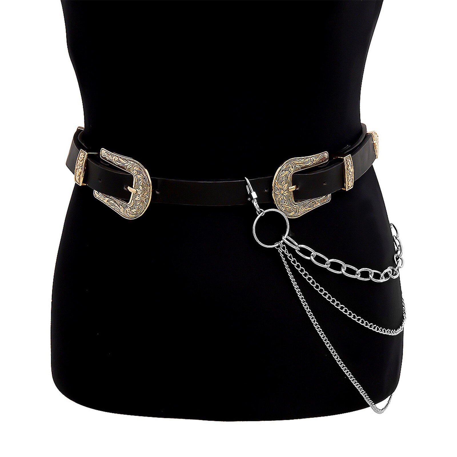 Vrouwen Riem Punk Broek Ketting Riem Vrouwelijke Hip Hop Kwastje Broek Zilver Goud Ketting Voor Broek Vrouw Cool Metalen Kettingen op Jeans