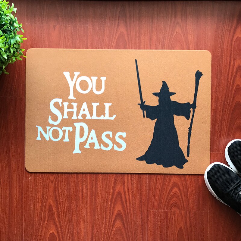 Get Digital Doormat You shall not pass | Carpet Entrance Rug Front Door Welcome Mat | Made from high