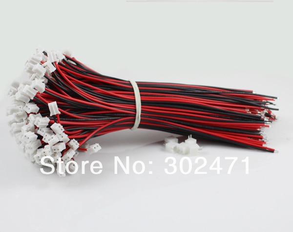 Mini. Micro JST 1.25mm T-1 2-Pin Connector w/.Wire x 10 sets.2pin 1.25mm