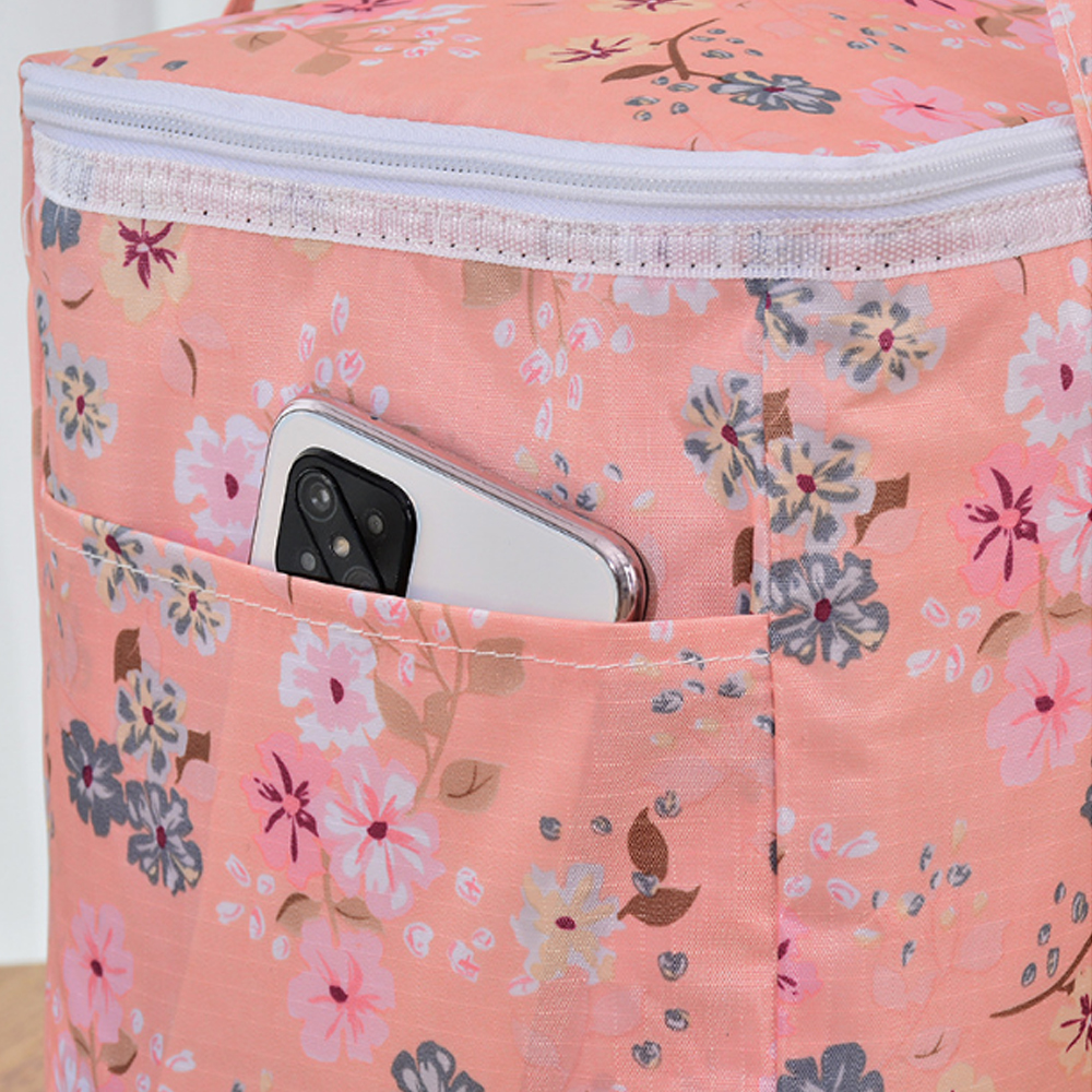 Functional Pattern Cooler Lunch Box Portable Insulated Canvas Lunch Bag Thermal Food Picnic Lunch Bags For Women Kids Handbags