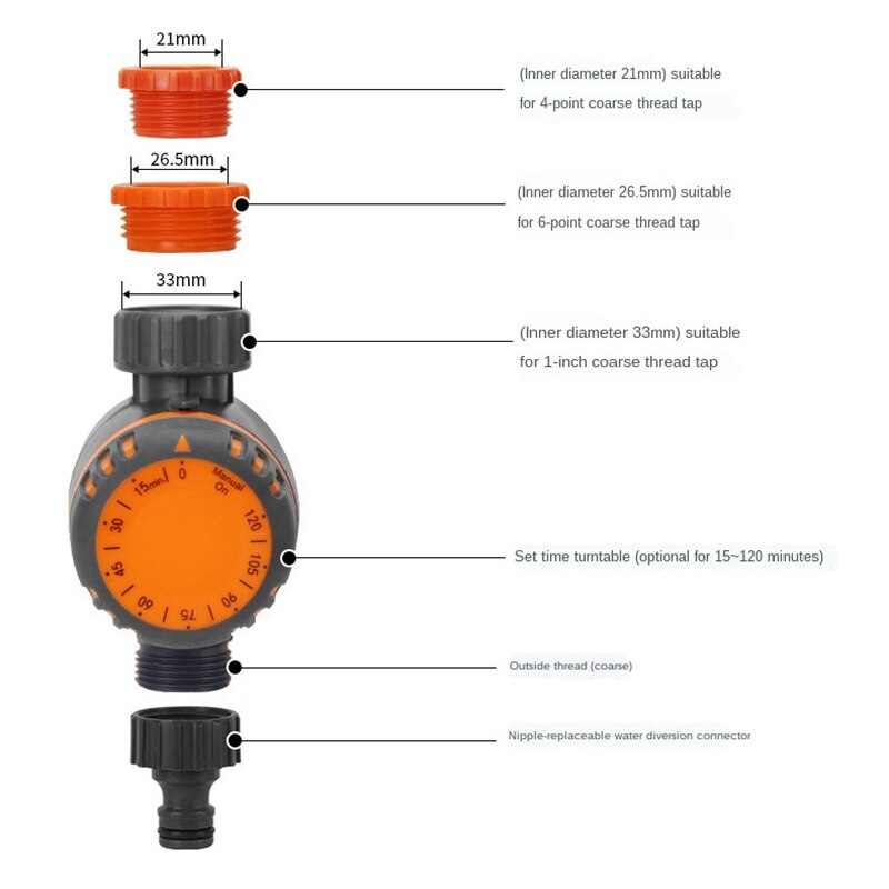 Automatic Watering Timer Mechanical Irrigation Timer Greenhouse Garden Irrigation Controller Watering Controller Faucet Timer