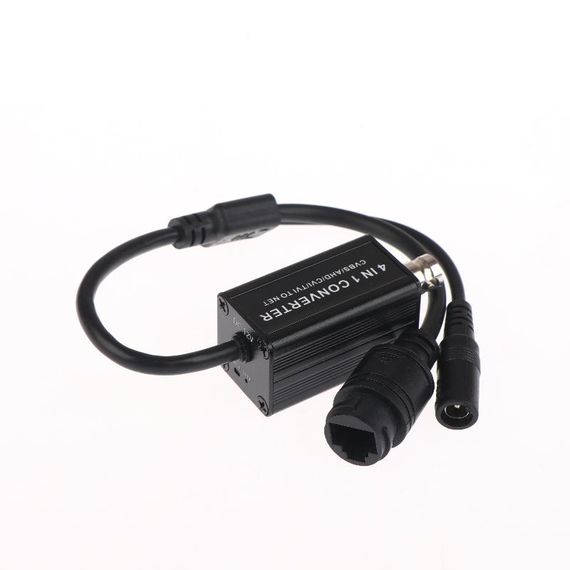 AHD/TVI/CVI/CVBS 4-in-1-Signalwandler RJ45-Ausgang BNC-Eingang DC 5-15 V H.265 RTSP-Adapter für Überwachungskamerasystem
