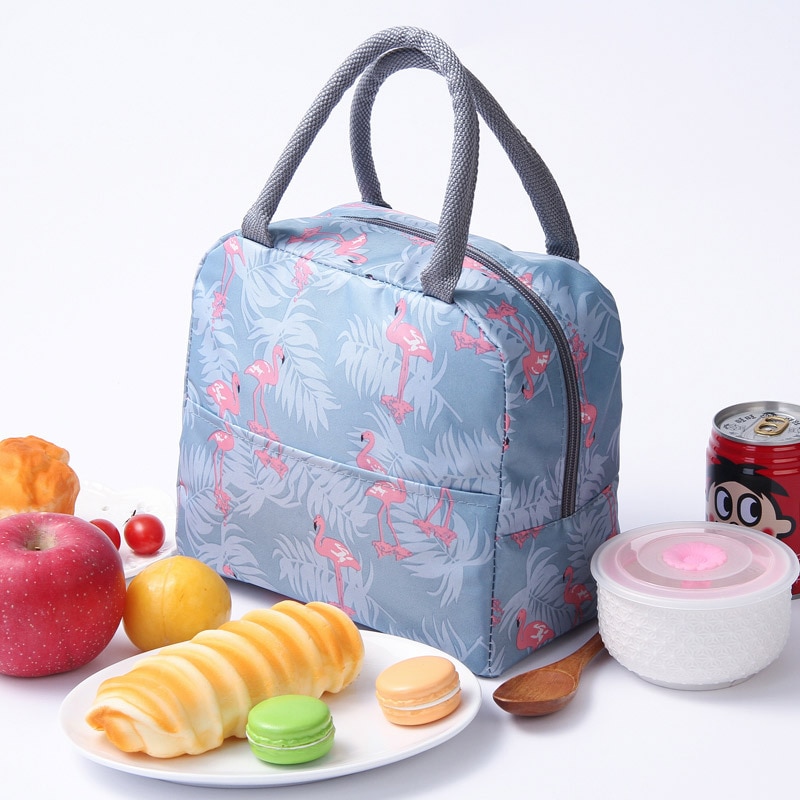 PLEEGA Functionele Patroon Cooler Lunchbox Draagbare Geïsoleerde Canvas Lunch Tas Thermische Voedsel Picknick Lunch Tassen Voor Vrouwen Kids