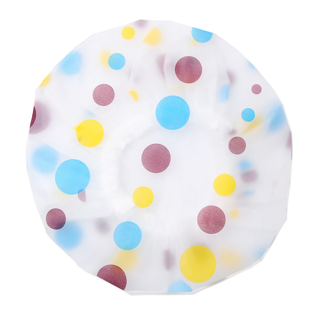 Gorro de ducha impermeable para Spa, gorro de baño elástico grueso, cubierta de pelo para salón de belleza, producto de peluquería reutilizable, , 1 ud.: Color   5