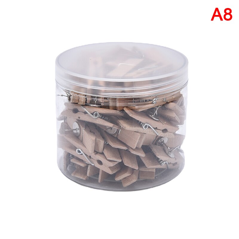 Clips Pushpins Tacks Thumbtacks Push Pins with Wooden , Paper Clips with Pins for Cork Boards Notes Photos Wall and Cr