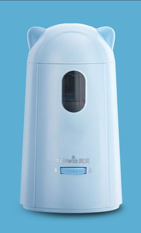Tenwin-sacapuntas eléctrico automático para lápices de colores, afilador mecánico para oficina, suministros escolares, papelería,: Borgoña