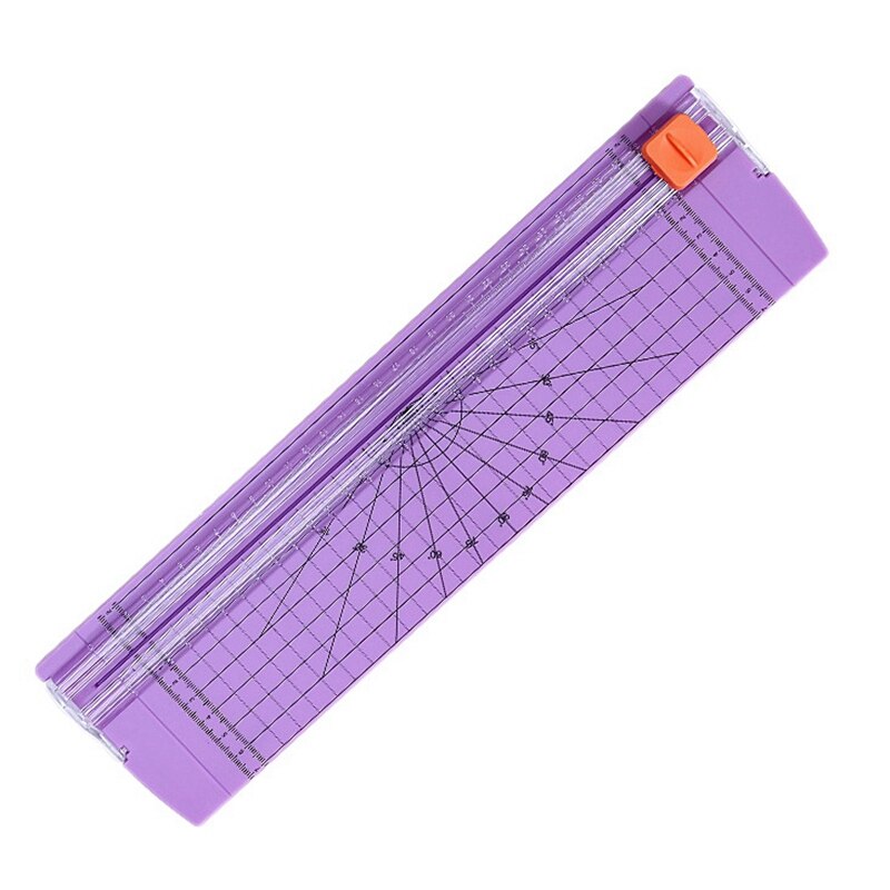 Paper Cutter 12inch A4 Paper Trimmer with Automatic Security Safeguard for Scrapbooking Home Office and Picture: Purple