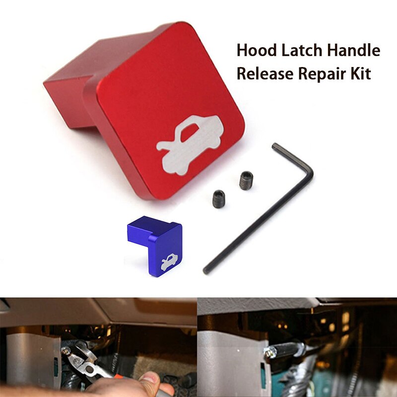 Aluminum Engine Cover Hood Latch Handle Engine Control Cover Handle Aluminum Cover Lock Control Switch Car Engine Cover Lock