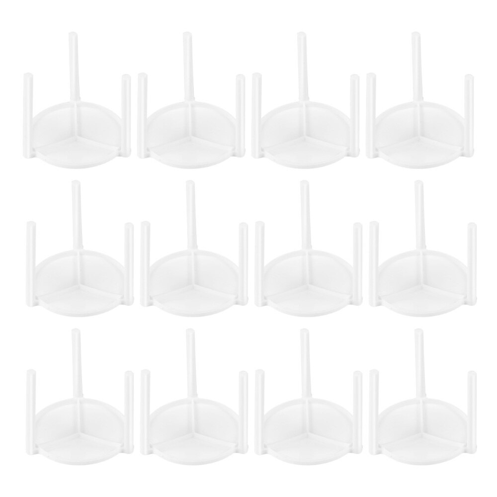 100pcs Pizza Saver Stand White Tripod Stack for Restaurant Container: Default Title